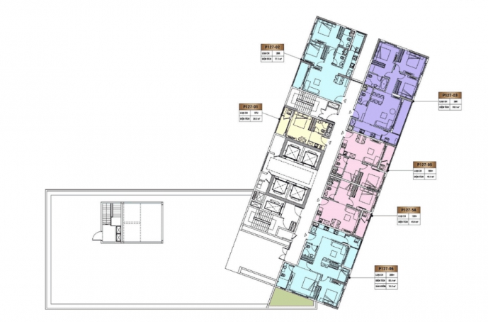 Layout các căn ở tầng 27