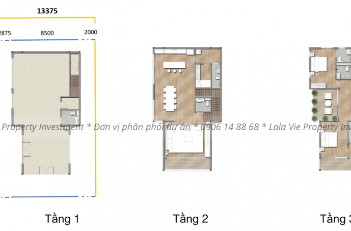 Layout Shopvilla đơn lập tại dự án Sun Cosmo Residence Da Nang