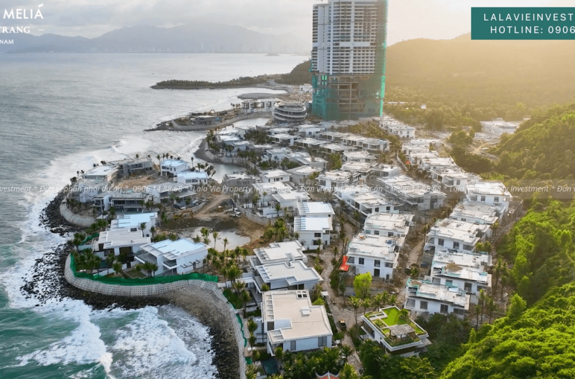 Cận cảnh độ cao giật cấp của các dinh thự thuộc dự án Gran Melia Nha Trang
