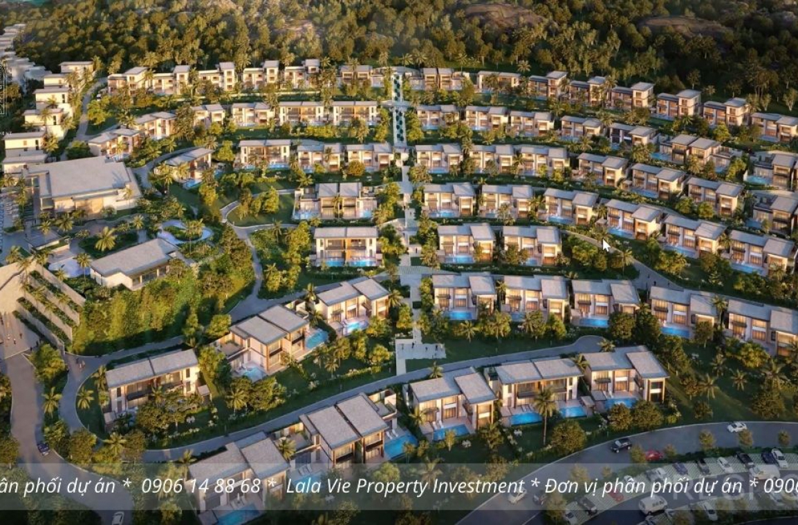 Phối cảnh biệt thự The Hill Vinh Hội với độ cao giật cấp