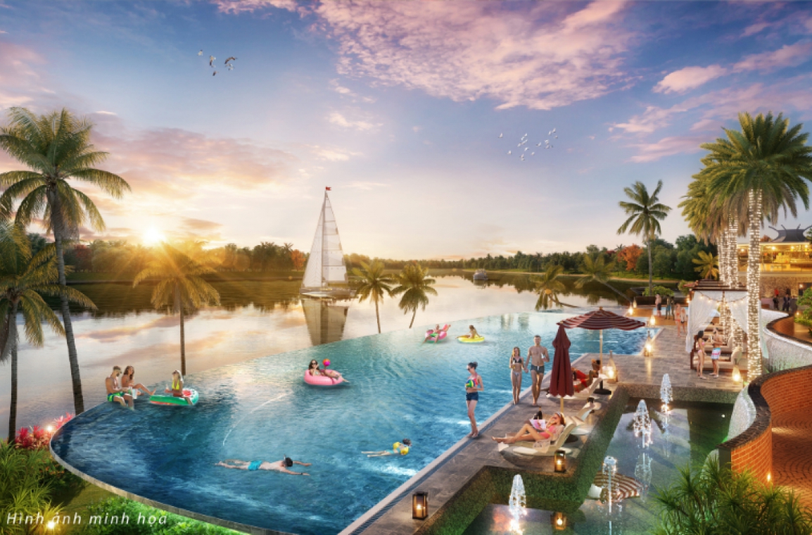 Phối cảnh không gian sống bên trong khu đô thị Sunneva Island Đà Nẵng