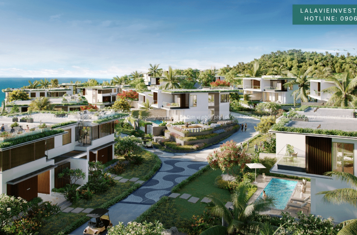 Phối cảnh khu dinh thự Signature tại dự án Gran Melia Nha Trang