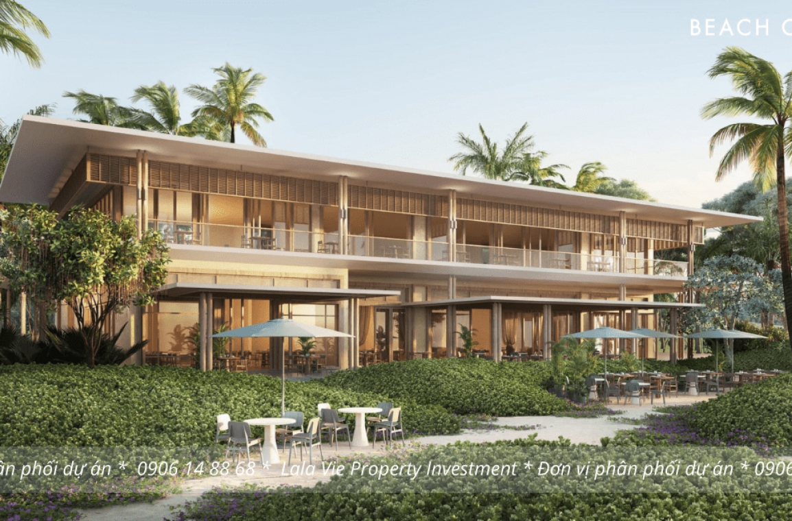 Phối cảnh khu vực Beach Club tại dự án The Hill Villas Vĩnh Hội