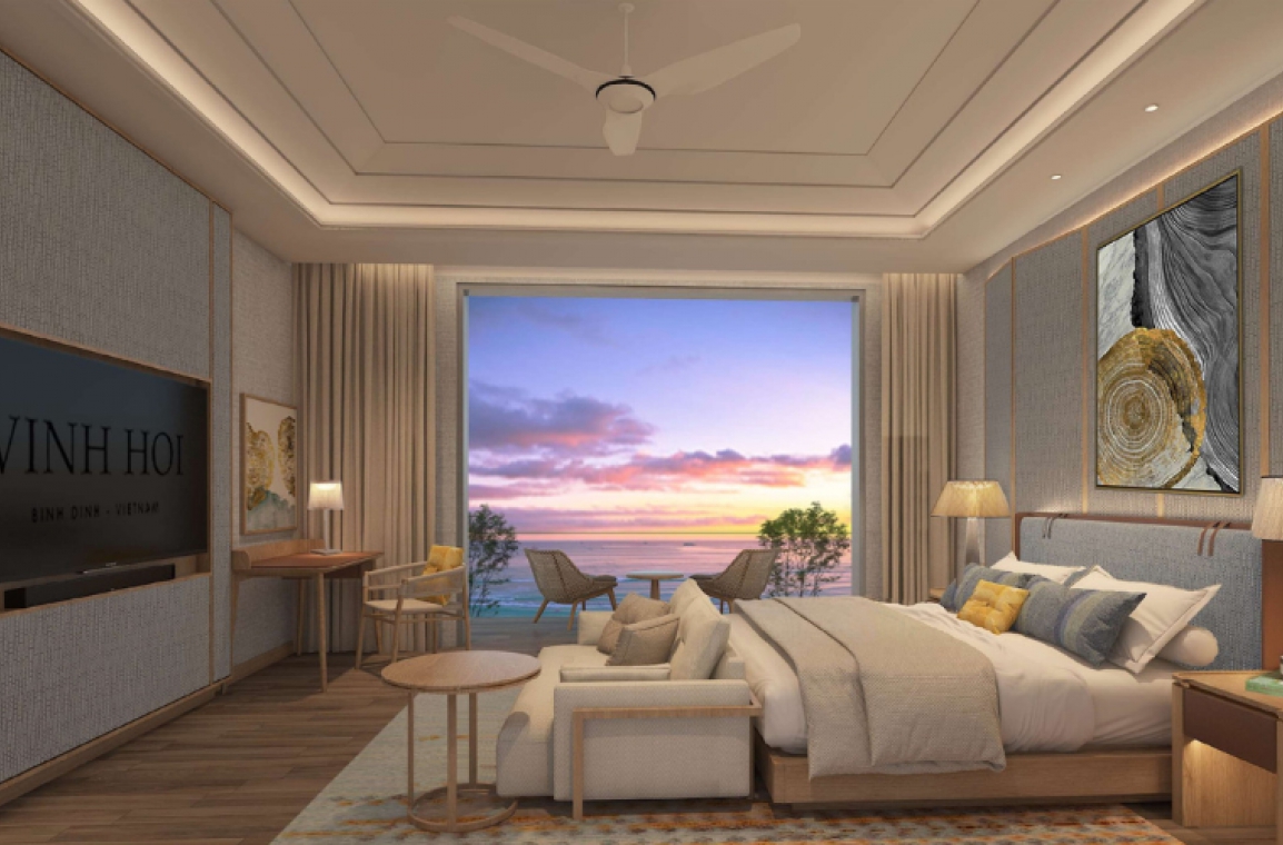 Phối cảnh phòng ngủ dự án Vĩnh Hội - Quy Nhơn