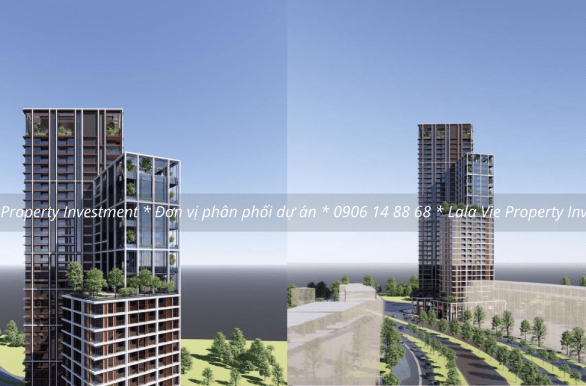 Phối cảnh tòa tháp 2 tại dự án Sun Cosmo Residence Da Nang