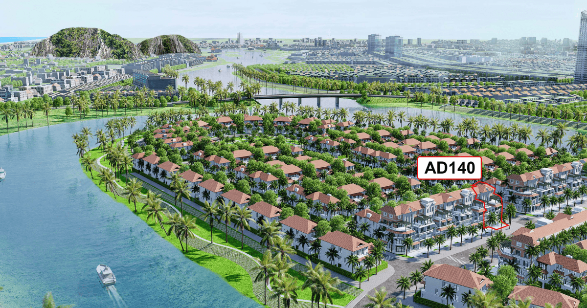 Phối cảnh căn town house tại dự án Sunneva Island Đà Nẵng