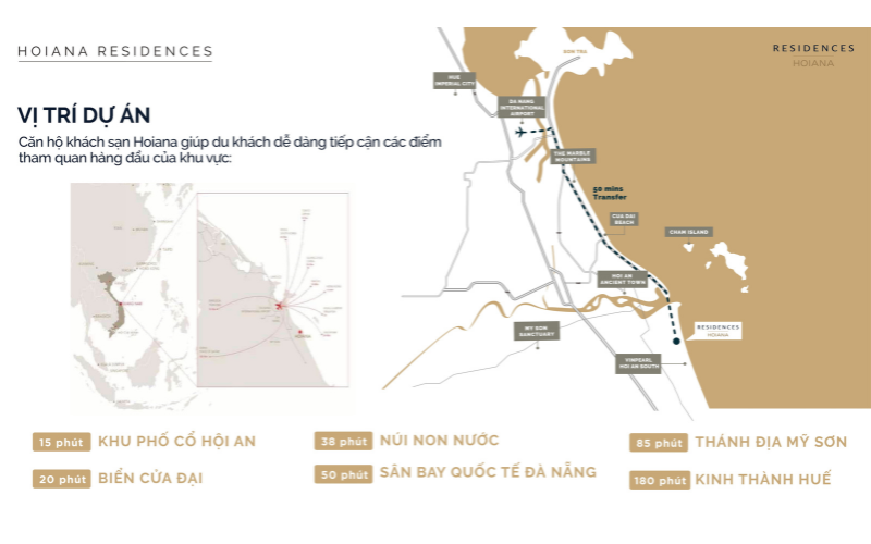 Vị trí dự án căn hộ Hoiana Residences