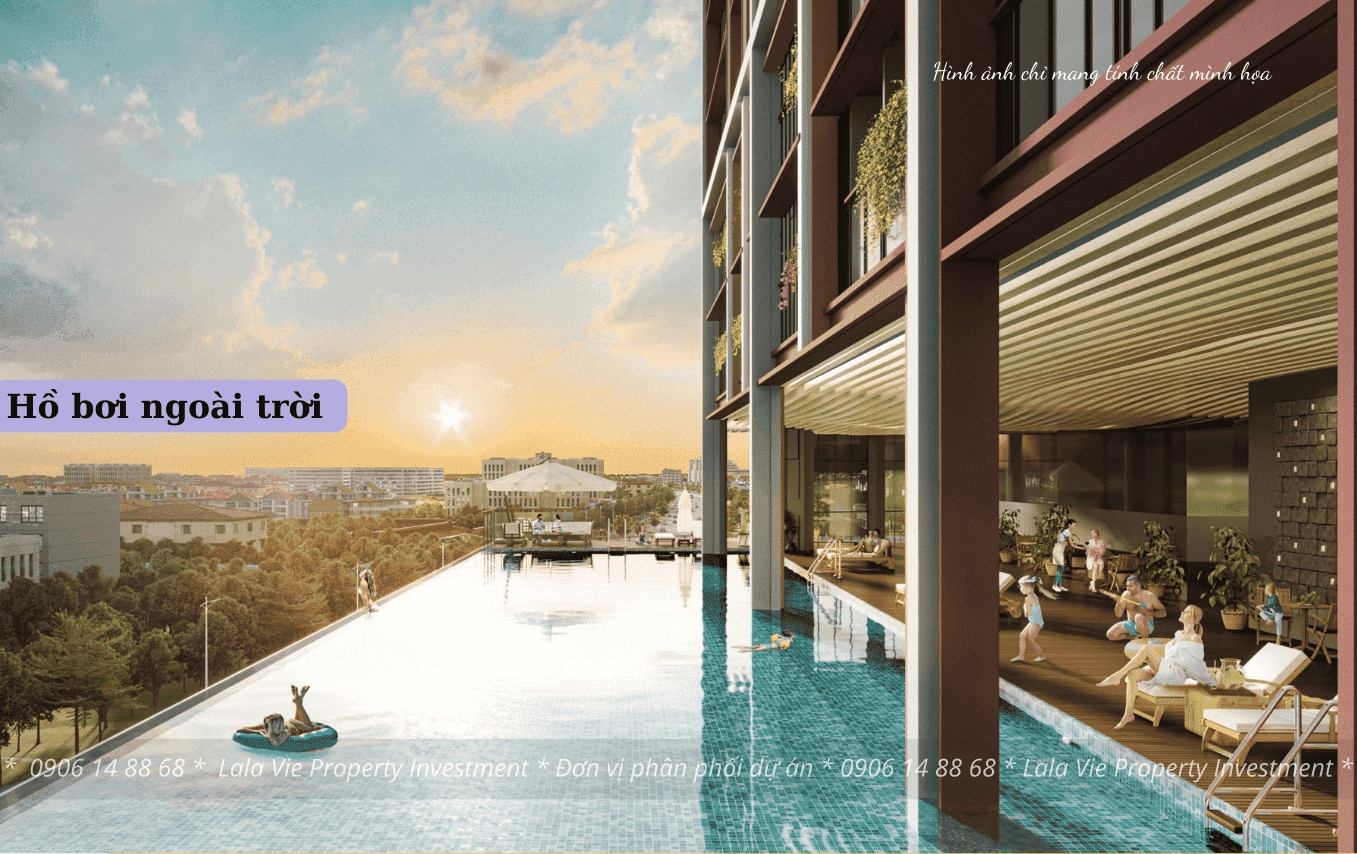 Hồ bơi ngoài trời tại Sun Cosmo Residence Da Nang