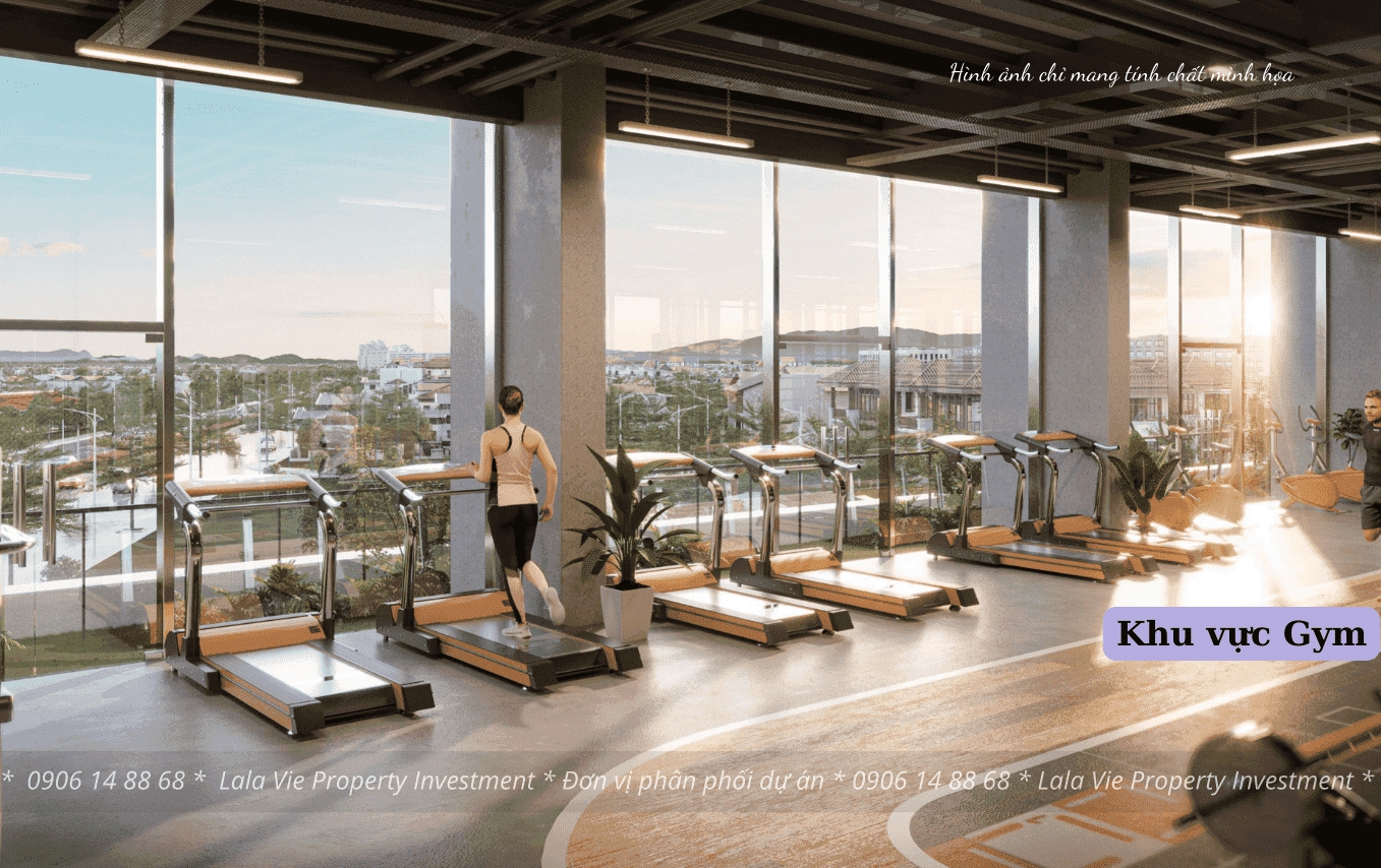 Khu vực Gym tại dự án Sun Cosmo Residence Da Nang