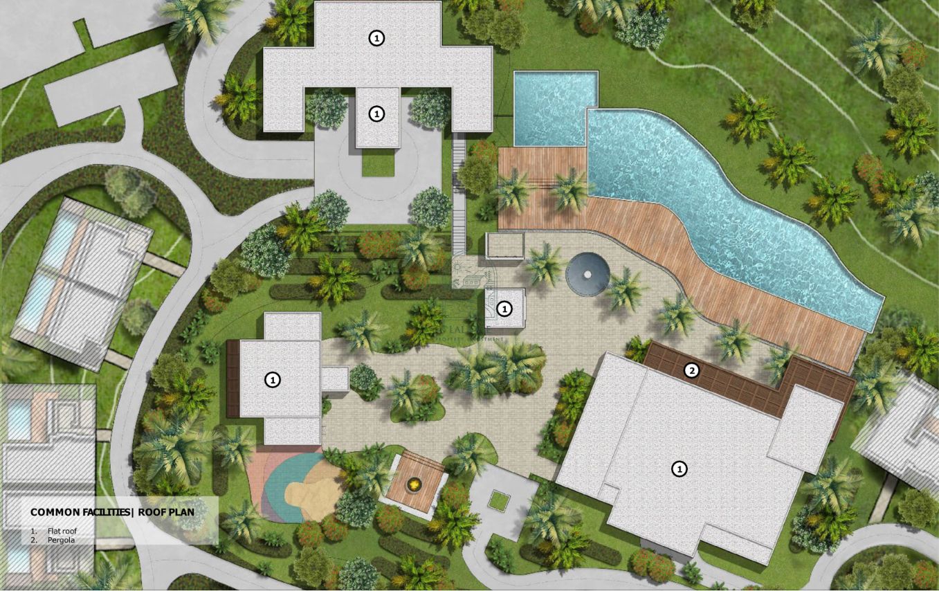 Mặt bằng tiện ích tầng 3 dự án The Hill Villas Vĩnh Hội